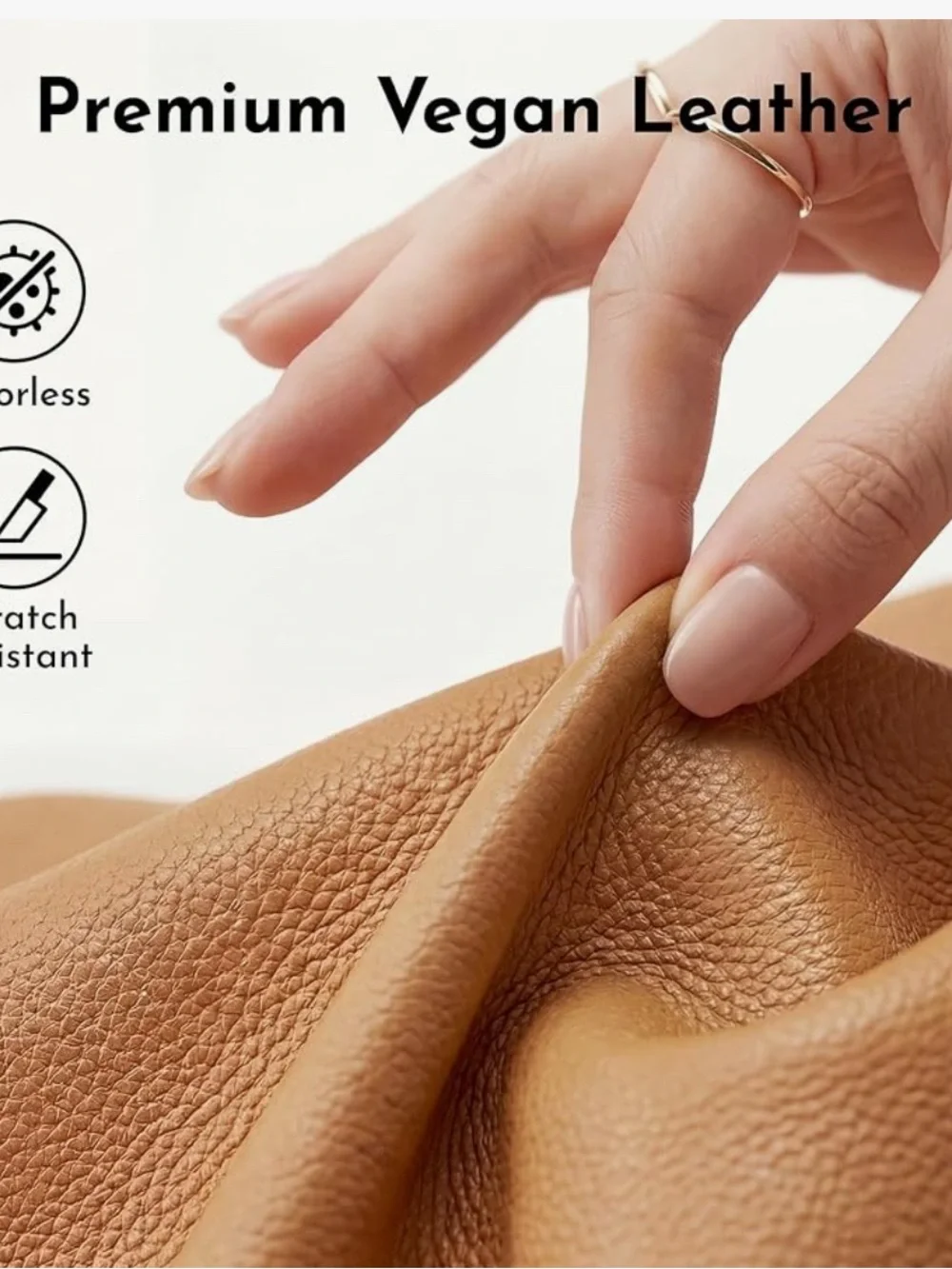 Brown Vegan Bucket Purse EUC